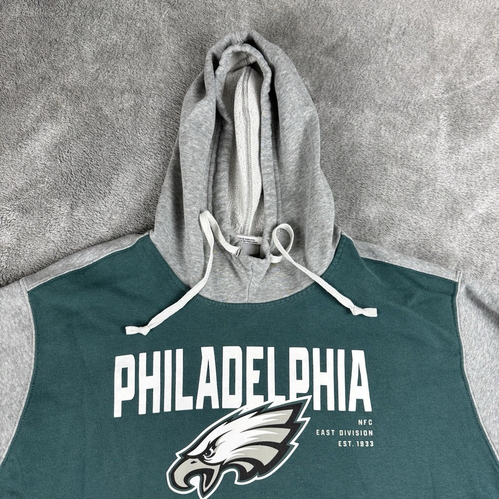 Nike Authentic Philadelphia Eagles XL Kelly Green Sideline Hoodie 2024 Champs
